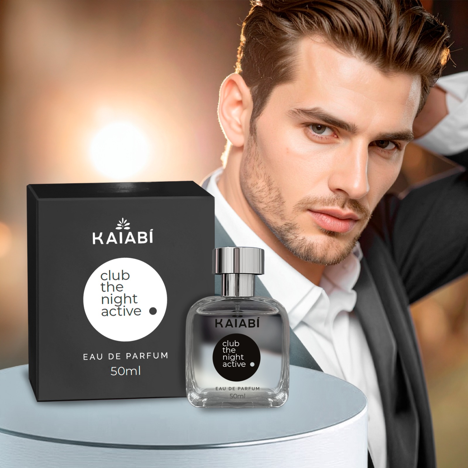 Perfume Árabe Masculino Club The Night Active 50ML.