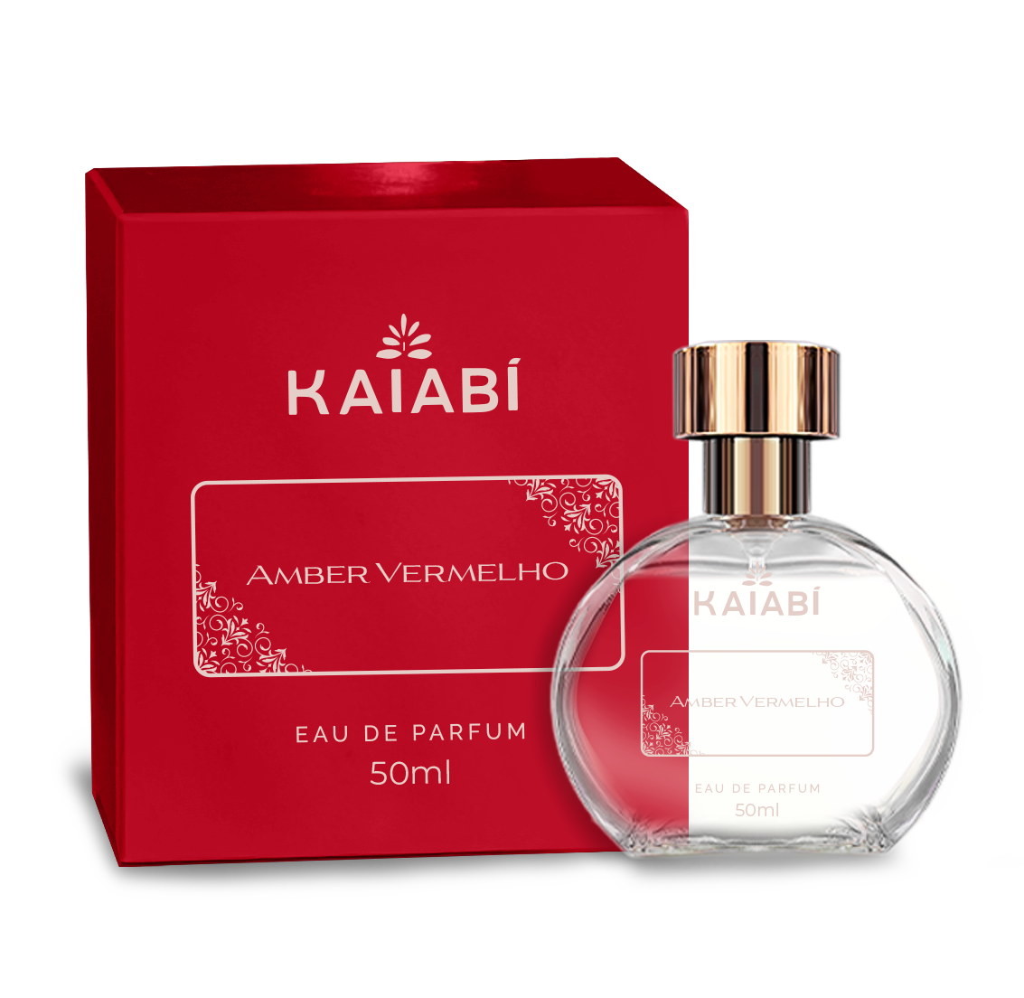 Perfume Árabe Unissex Amber Vermelho 50ml.